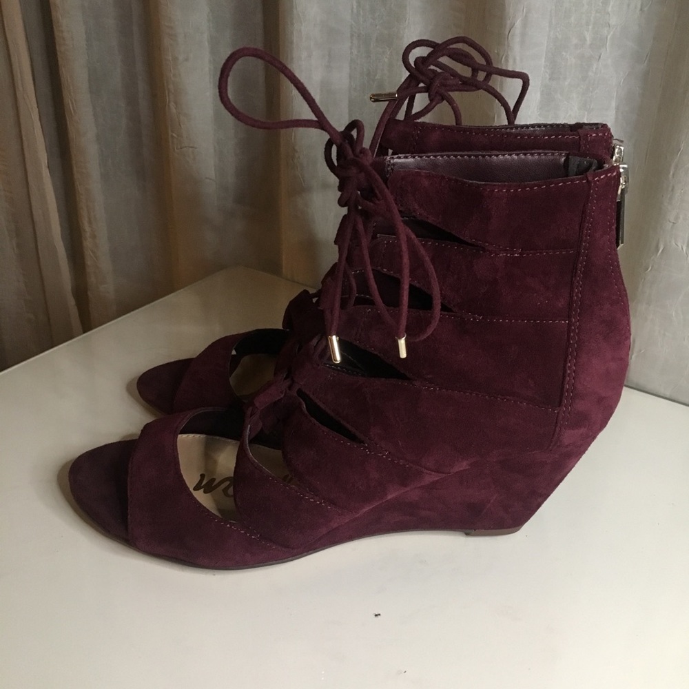 sam edelman suade sandal heel